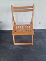 Houten Klapstoel - Smal Opvouwbaar, Ophalen, Eén