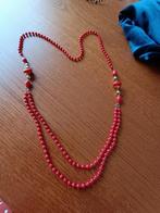 Rode kralenketting, Verzenden, Zo goed als nieuw, Rood, Kunststof