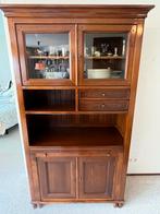 Antieke kersenhouten secretaire kast met uitschuifblad, Ophalen