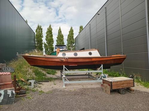 Mahoniehouten Kajuitzeilboot - 7,5 meter, Watersport en Boten, Kajuitzeilboten en Zeiljachten, Gebruikt, Tourjacht of Cruiser