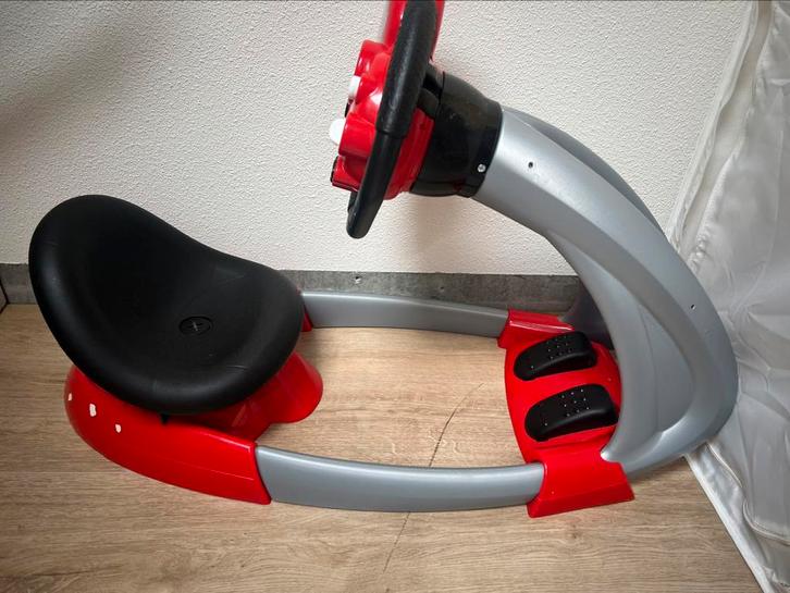 Smoby V8 pilot driver speelgoed race auto, Kinderen en Baby's, Speelgoed | Racebanen, Zo goed als nieuw, Elektrisch, Overige merken