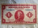 Bankbiljet wilhelmina 1 gulden, Postzegels en Munten, Bankbiljetten | Nederland, Ophalen of Verzenden