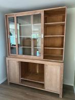 Teakenhouten buffetkast (whitewash), Huis en Inrichting, Kasten | Buffetkasten, Ophalen, Gebruikt, 200 cm of meer, 150 tot 200 cm