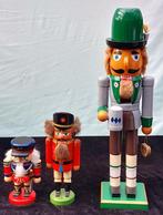 3 vintage Houten Notenkrakers kerst Kerstfiguren Bierdrinker, Diversen, Kerst, Ophalen of Verzenden, Zo goed als nieuw