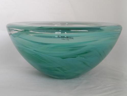 Kosta Boda Atoll (Anna Ehrner) - turquoise schaal, Antiek en Kunst, Kunst | Designobjecten, Ophalen of Verzenden