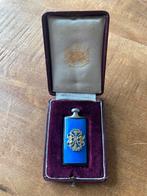 19e eeuws zilveren parfumflesje met emaille - Hongarije, Antiek en Kunst, Ophalen of Verzenden, Zilver
