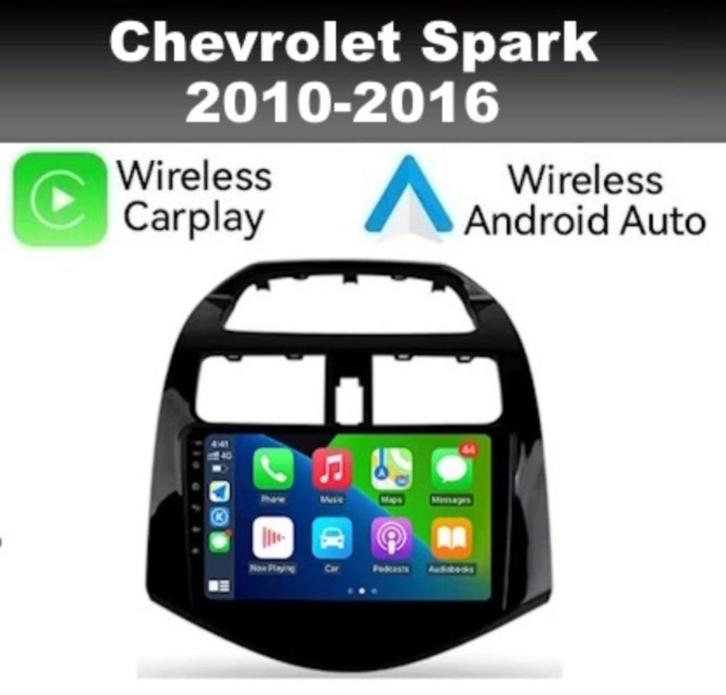 Chevrolet Spark navigatie radio android 14 dab apple carplay, Auto diversen, Autoradio's, Nieuw, Ophalen of Verzenden
