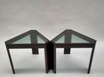 Vintage tafel Porada Arredi bijzettafel salontafel glas, Ophalen, Gebruikt, Glas, .