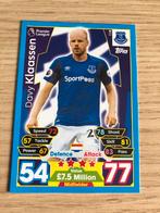 Topps Match Attax PL 2017 Davy Klaassen Everton Topps Kaart, Ophalen of Verzenden, Zo goed als nieuw, Buitenlandse clubs, Spelerskaart