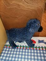 Hema panter knuffel blauw 28 cm groot, Ophalen of Verzenden