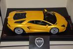 LAMBORGHINI AVENTADOR S giallo orion MR models ltd99 WRH, Ophalen of Verzenden, Zo goed als nieuw, Auto, Overige merken