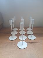 Witte Kandelaar Set, Ophalen of Verzenden, Zo goed als nieuw, Overige materialen, Minder dan 25 cm