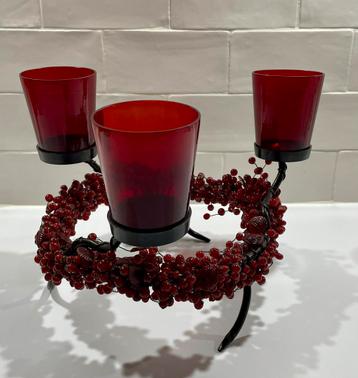 Kerst waxinelichthouders krans beschikbaar voor biedingen