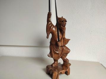 Oni beeldje/ Japanese oni /demon/ japans houtsnijwerk/ beschikbaar voor biedingen