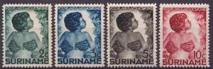 Suriname NVPH nr 179/82 ongebruikt Kinderpostzegels 1936, Postzegels en Munten, Postzegels | Suriname, Postfris, Verzenden