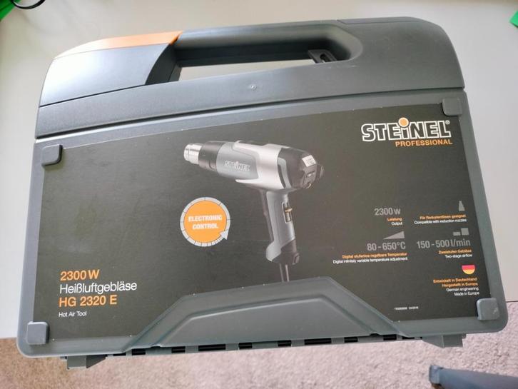 Professioneel Steinel Heteluchtpistool HG 2320 E in koffer, Doe-het-zelf en Verbouw, Gereedschap | Handgereedschap, Nieuw, Ophalen of Verzenden
