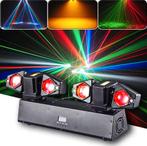 Dubbele 2 armige movinghead met leds, lasers en stroboscopen, Ophalen, Nieuw, Licht, Geluidgestuurd