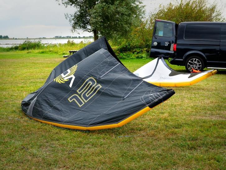 Ozone Vortex - 12m - Aluula kite - ZGAN, Watersport en Boten, Kitesurfen, Zo goed als nieuw, Kite, 12 m², Geen board, Ophalen of Verzenden