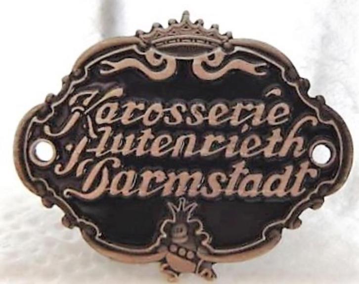 Autenrieth typeplaatje BMW 501 oldtimer, Auto-onderdelen, Overige Auto-onderdelen, BMW, Oldtimer onderdelen, Nieuw, Ophalen of Verzenden