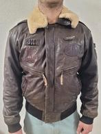 Nikelson Pilotenjas - Redelijk Goede Staat, Kleding | Heren, Jassen | Zomer, Ophalen of Verzenden, Gedragen, Bruin, Nikelson