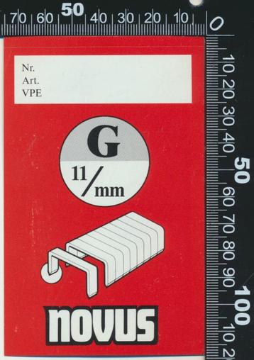 Sticker: Novus - G 11 MM beschikbaar voor biedingen