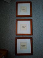 Houten fotolijsten 20x 20 cm als nieuw 3 voor €15.00, Ophalen of Verzenden, Zo goed als nieuw