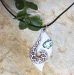 Ketting met Hanger Klei UV-Hars Parelmoer NIEUW HANDMADE, Ophalen of Verzenden, Nieuw, Overige materialen, Met hanger