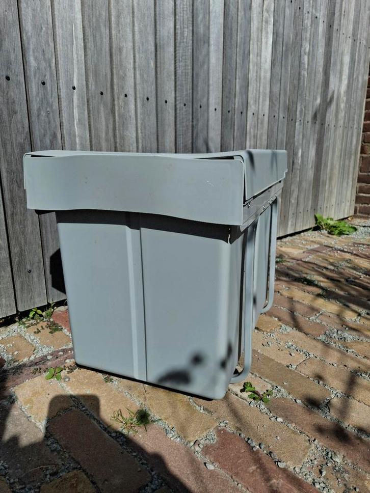 Inbouw Dubbele Prullenbak - 2 Emmer, Huis en Inrichting, Woonaccessoires | Prullenbakken, Nieuw, Kunststof, Minder dan 50 cm, Ophalen of Verzenden