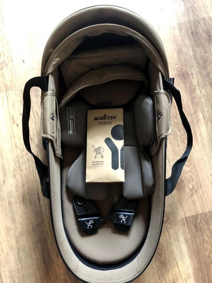 Babyzen YOYO Bassinet - reiswieg - Taupe en accessoires, Kinderen en Baby's, Kinderwagens en Combinaties, Zo goed als nieuw, Overige merken