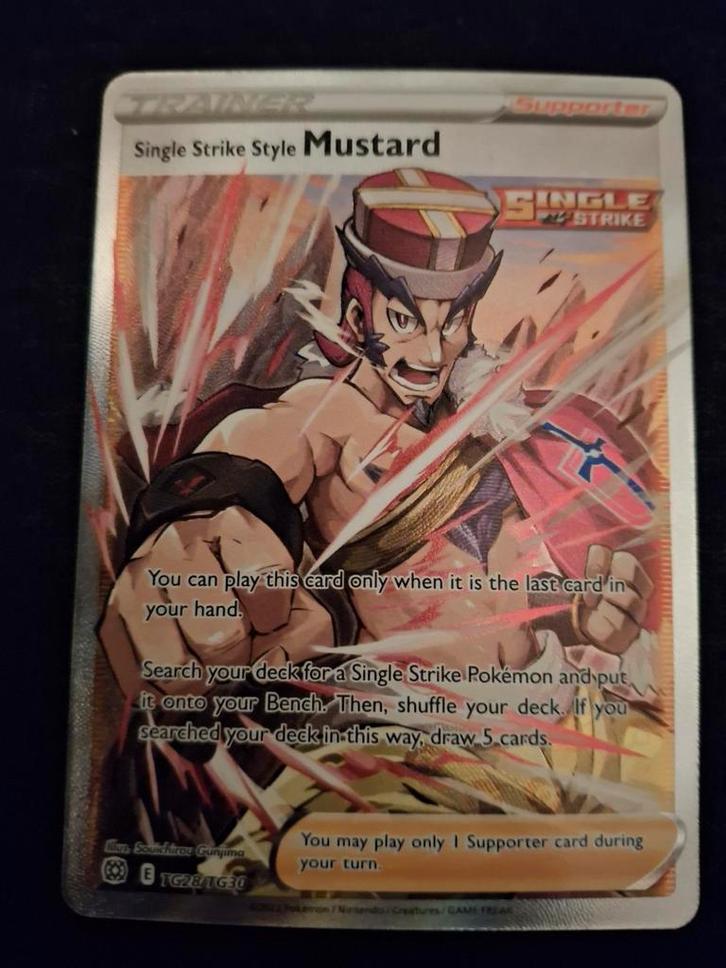 Single Strike Style Mustard TG28/TG30 - Brilliant Stars, Hobby en Vrije tijd, Verzamelkaartspellen | Pokémon, Nieuw, Ophalen of Verzenden