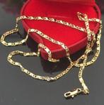 Dames 18K gouden ketting 60 cm, Ophalen of Verzenden, Nieuw, Goud, Overige materialen