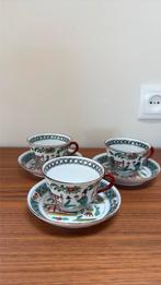 3 Petrus Regout kop en schotels chinoiserie, Ophalen of Verzenden