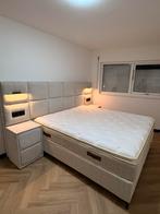 2 Persoons Bed, Ophalen, Verstelbaar, Beige, 180 cm