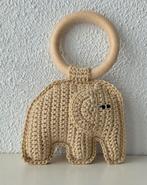 Handgemaakte gehaakte olifant bijtring zandkleur, Ophalen of Verzenden, Nieuw