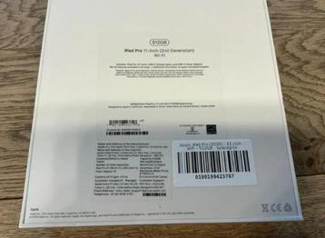 Apple iPad Pro 11" (2e gen) 512GB Wi-Fi - Nieuw! beschikbaar voor biedingen