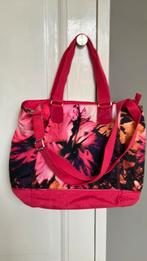 Kipling tas roze bloem, 40 tot 60 cm, Gebruikt, 20 tot 30 cm, Ophalen of Verzenden