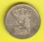 10 cent/dubbeltje 1828U, 1862, 1863, Koning Willem I, Zilver, 10 cent, Ophalen of Verzenden
