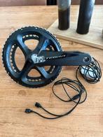 Shimano Ultegra R8000 dubbele powermeter Giant crankstel, Fietsen en Brommers, Fietsonderdelen, Crankstel of Pedalen, Gebruikt