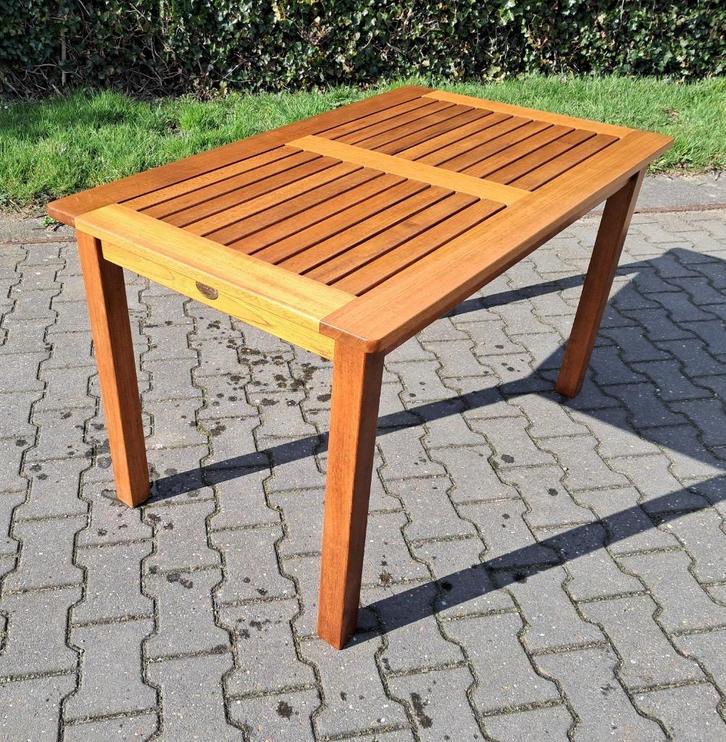 Teak & Garden tuintafel teak 120x71x70(h)cm, demontabel, Tuin en Terras, Tuintafels, Gebruikt, Rechthoekig, Teakhout, Ophalen