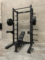 Squat rack combideal - fitness - barbell - bench, Sport en Fitness, Fitnessmaterialen, Ophalen of Verzenden, Nieuw, Buik, Fitnessbank