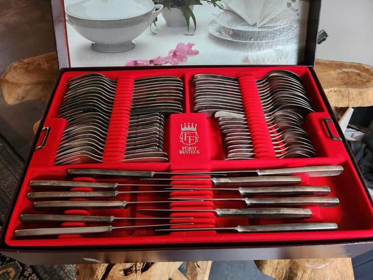 WMF Verzilverd Bestek 90 Compleet in Cassette, Auto diversen, Autogereedschap, Gebruikt, Ophalen of Verzenden