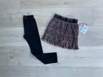 Panterprint rokje WE Fashion maat 122/128 en zwarte legging, WE, Meisje, Ophalen of Verzenden, Zo goed als nieuw