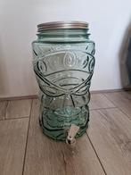 Glazen drankdispenser met tapkraan, Ophalen, Zo goed als nieuw