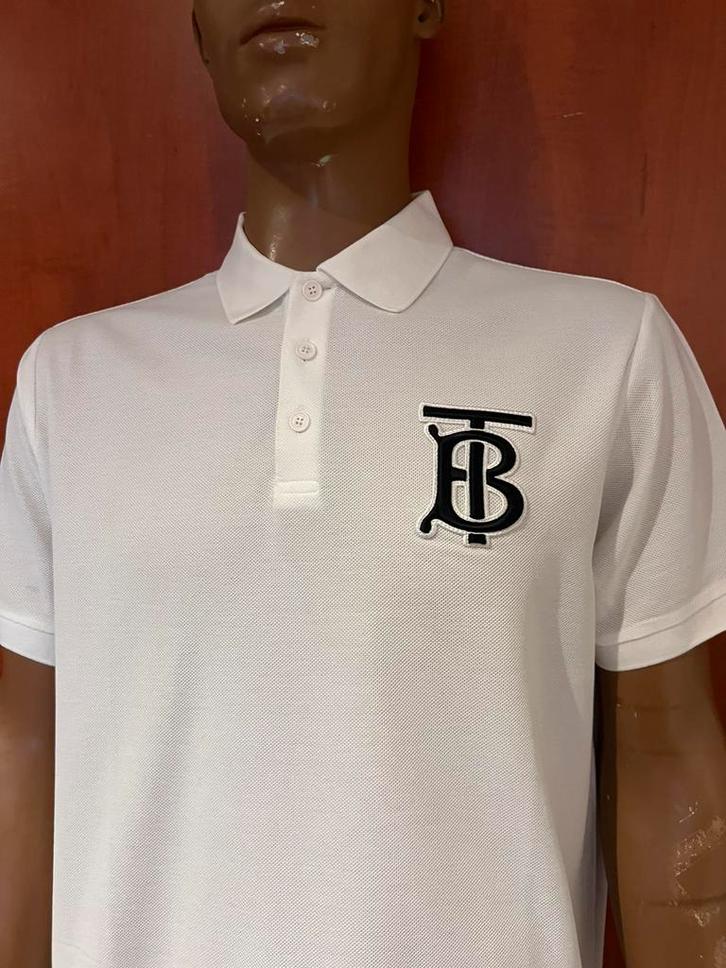 Burberry polo maat xxl origineel zgan, Kleding | Heren, Polo's, Zo goed als nieuw, Overige maten, Wit, Ophalen of Verzenden