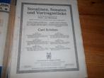 Carl schutze - sonatinen, sonaten und vortragsstucke, Muziek en Instrumenten, Bladmuziek, Gebruikt, Klassiek, Ophalen of Verzenden