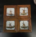 Oude Tichelaar Makkum wandtegels met molens, Antiek en Kunst, Antiek | Wandborden en Tegels, Ophalen of Verzenden