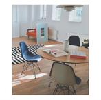 4 Eames Herman Miller stoelen, blauw gestoffeerd, Huis en Inrichting, Ophalen, Gebruikt, Overige vormen, Vier personen