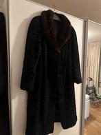 Vintage bontjas Jas met Bontkraag vos bont, Kleding | Dames, Ophalen, Gedragen, Maat 38/40 (M), Zwart