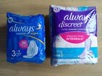 2x stuks Always Classic Night / Discreet ( Nieuw ) beschikbaar voor biedingen