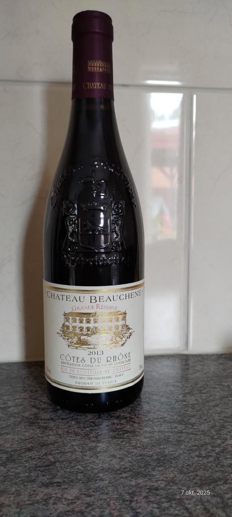 Wijn -  Chateau Beauchene Côtes du Rhône 2013, Verzamelen, Wijnen, Nieuw, Rode wijn, Frankrijk, Vol, Ophalen of Verzenden